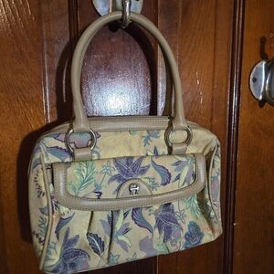 Floral Beige Handbag
